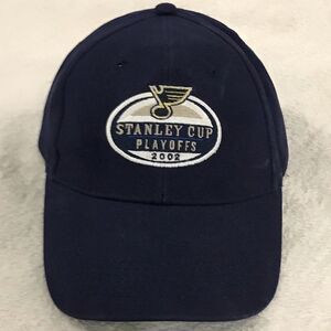 Successories NHL STL 2002 Stanley Cup Adjustable Clasp Navy Blue Hockey Cap